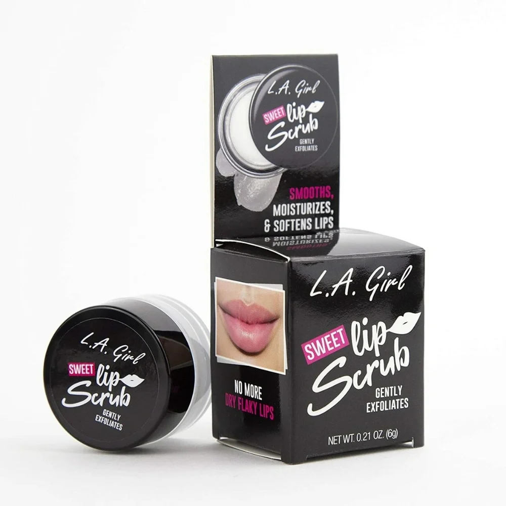 2 x LA Girl Sweet Lip Scrub Gently Exfoliates Moisturizer